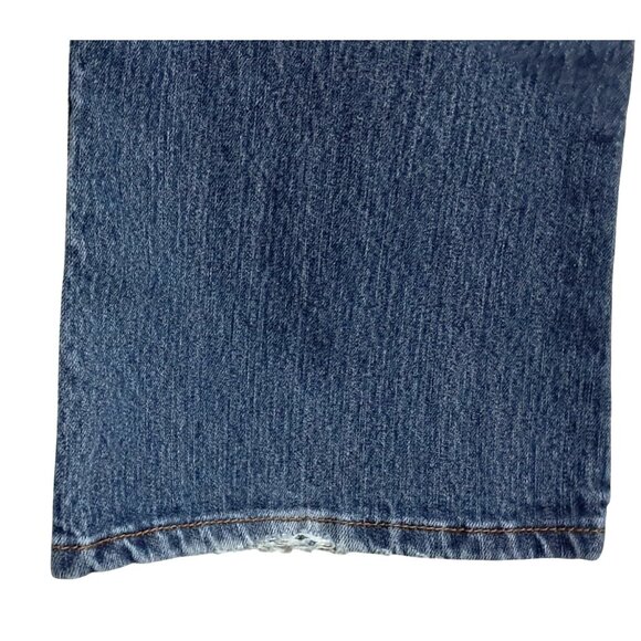 Anchor Blue Womens Bootcut Jeans Size 7 L Cotton Blend Low Rise Y2K - Picture 10 of 10